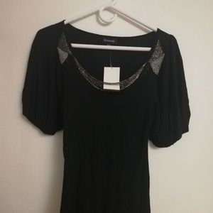 Bebe Black Beaded Dress